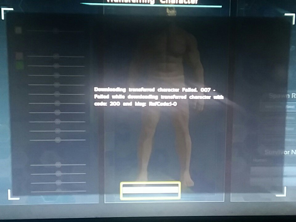 GamerNation50's tweet photo. @Ps4Ark @Jatheish Wow just lost my character to this error thanks Wildcard https://t.co/ypmxKtVN0e