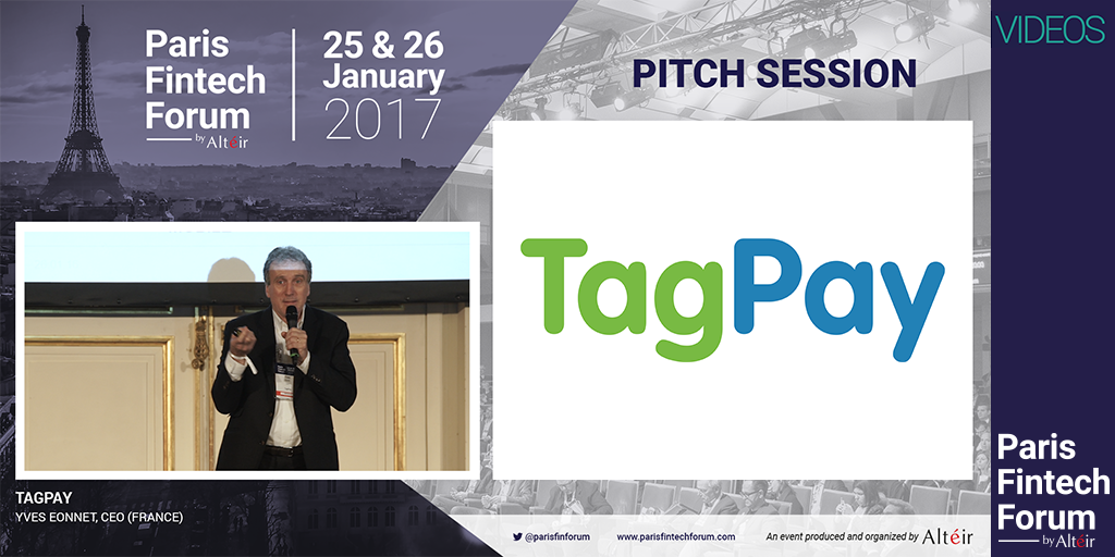 ParisFinForum's tweet photo. Video of @YvesEonnet, CEO @TagPayInc now available! Pitch at Paris Fintech Forum 2017! #PFF17 https://t.co/wCugwjFeJJ https://t.co/45QE5glvWo