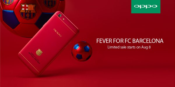 Sambut musim baru dengan semangat Blaugrana! Nantikan #OPPOF3Red FCB Edition segera.