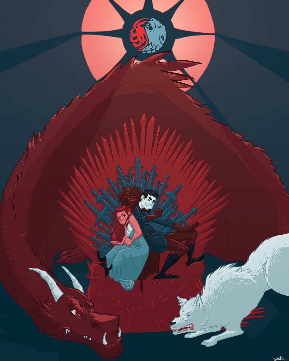 kaliestanton's tweet photo. A #commission that I recently finished-thought it was quite fitting in light of recent #GameOfThrones episodes #fanart #Twitart #GoT https://t.co/LLybm5LGBP