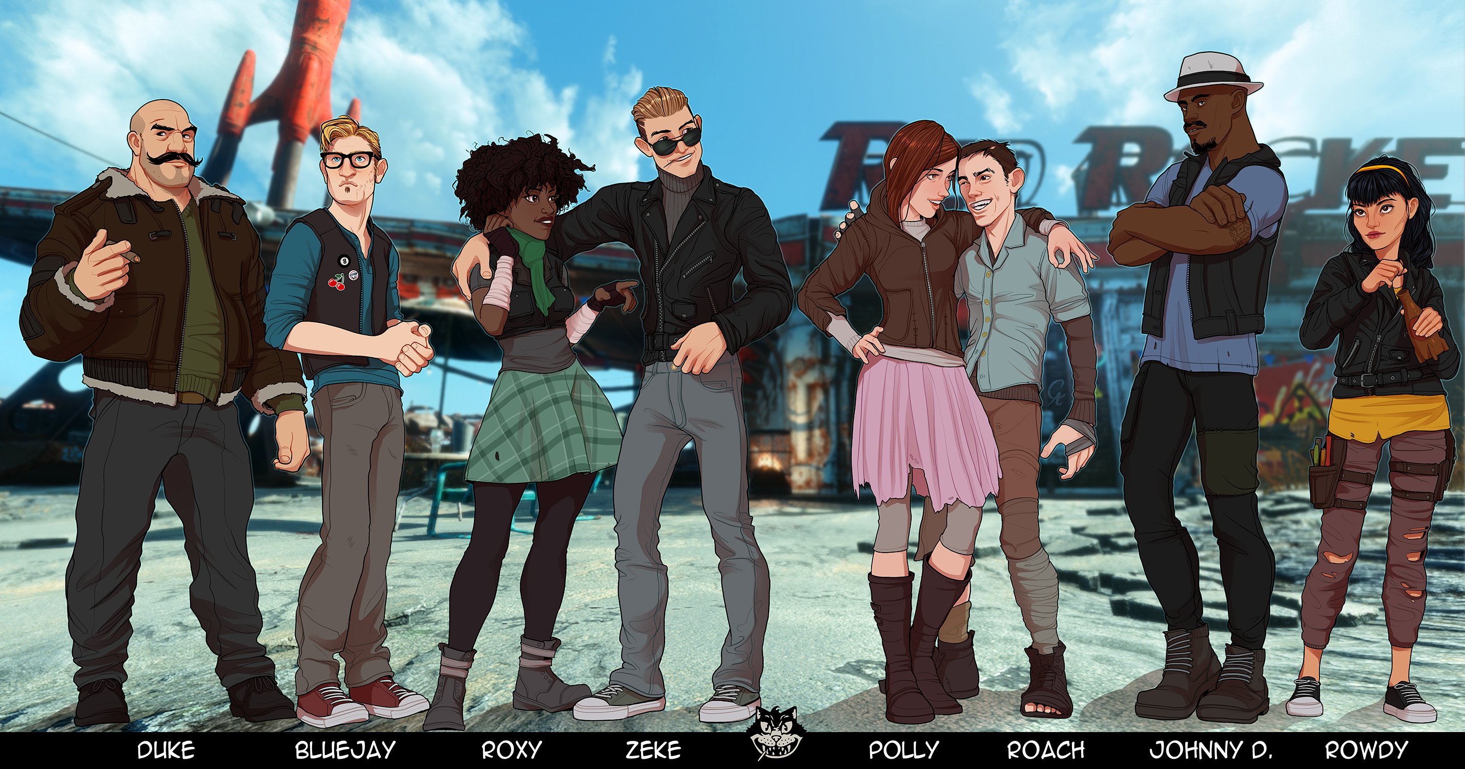 Cameron August on X: &ldquo;Atom Cats - Fallout 4 My personal design of 