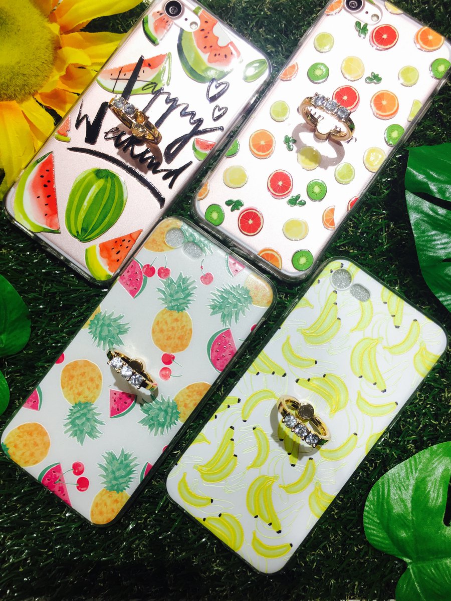 case_ya_com_kaz's tweet photo. 新作🌊🌊この夏にぴったりの果物シリーズが入荷しました！！
バンカーリングも付いているのでスタンドになったり落下防止にも
なります( ´∀｀ )　対応機種　iPhone7 https://t.co/DSyGbjJfPa
