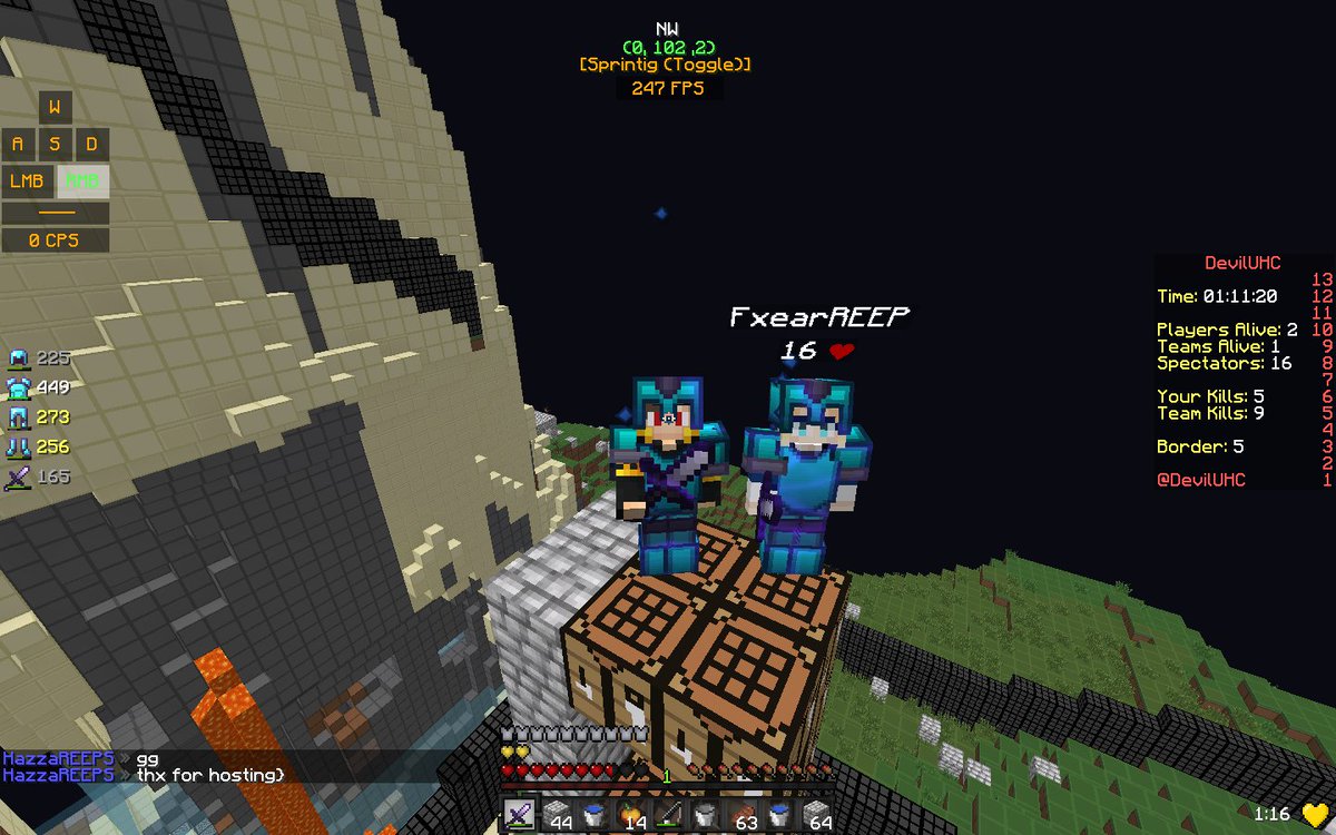 MrHazzaV's tweet photo. GG To2
con mi aprendis Marlincillo @Marlolon87 #Reeps
thanks for hosting @DevilUHC https://t.co/1Bu5e70G67
