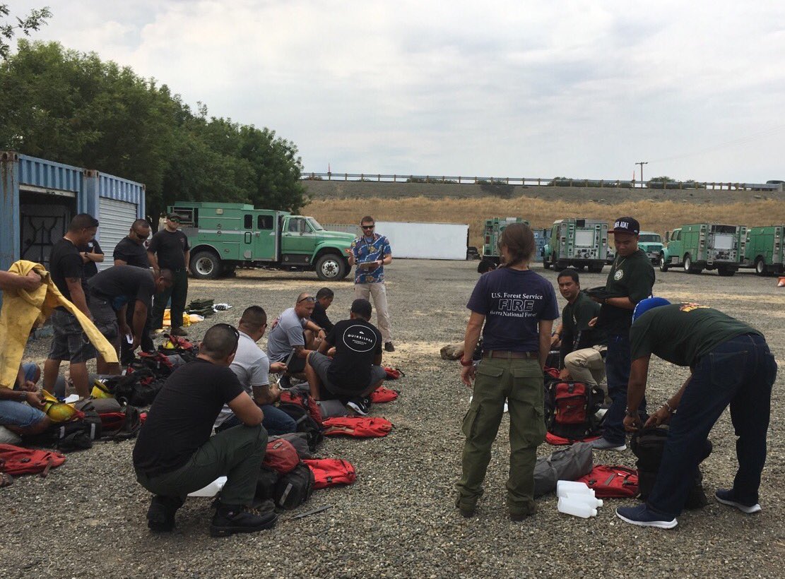 SoCalUSFS_Fire's tweet image. Hosting this fire crew from the Commonwealth of the Northern Marianas Islands (#CNMI #Saipan), now at work on the #ModocJulyComplex @ModocNF
