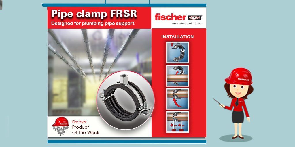 #Pipeclamp #FRSR Designed for #plumbing #pipesupport Any Questions or Clarifications, Drop a Mail to enquiry@fischer.ae #fischermiddleeast