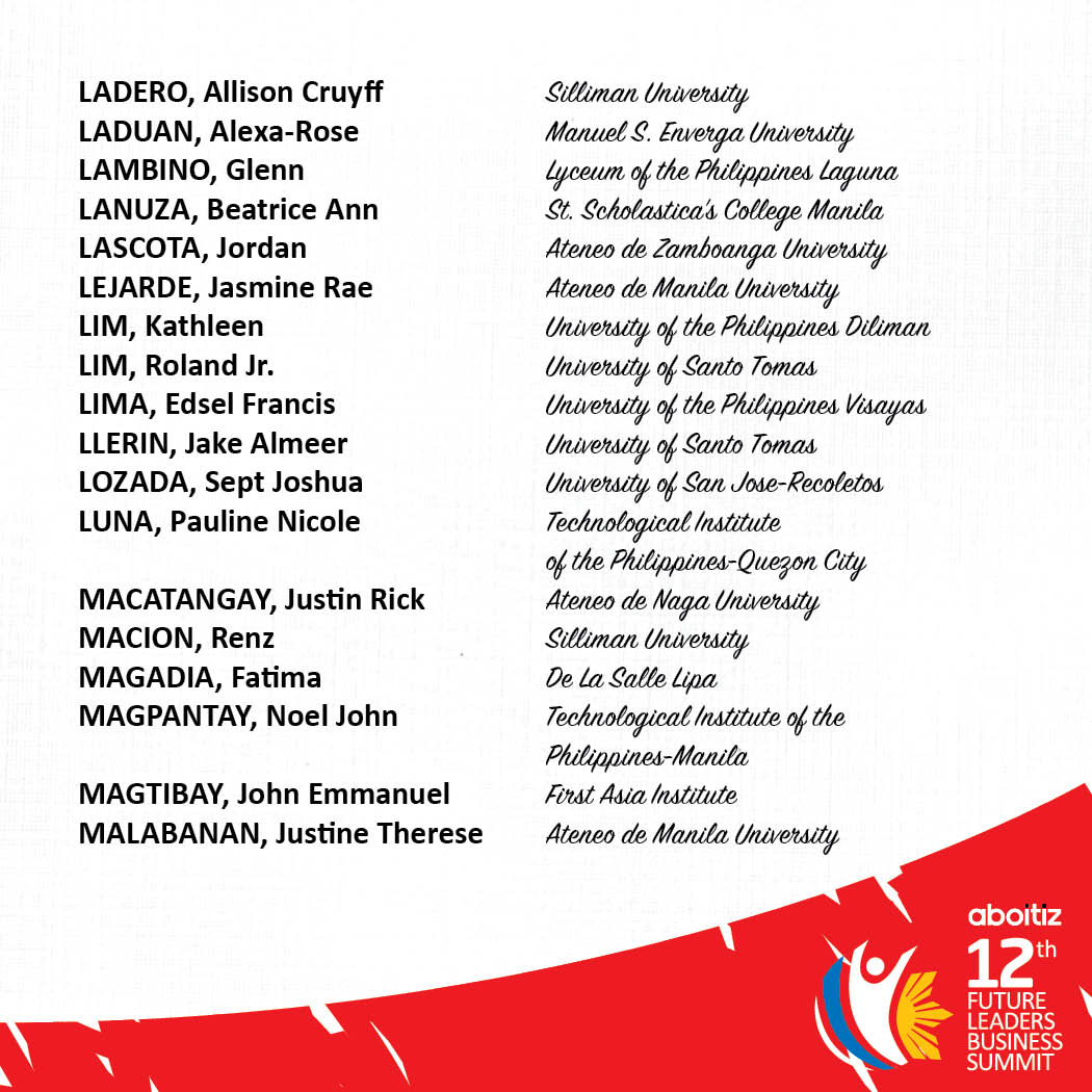aboitiztalents's tweet photo. Congratulations to the #12thAFLBS Top 150 Qualifiers! You're on to the next round! https://t.co/Vtx5mCAdbC