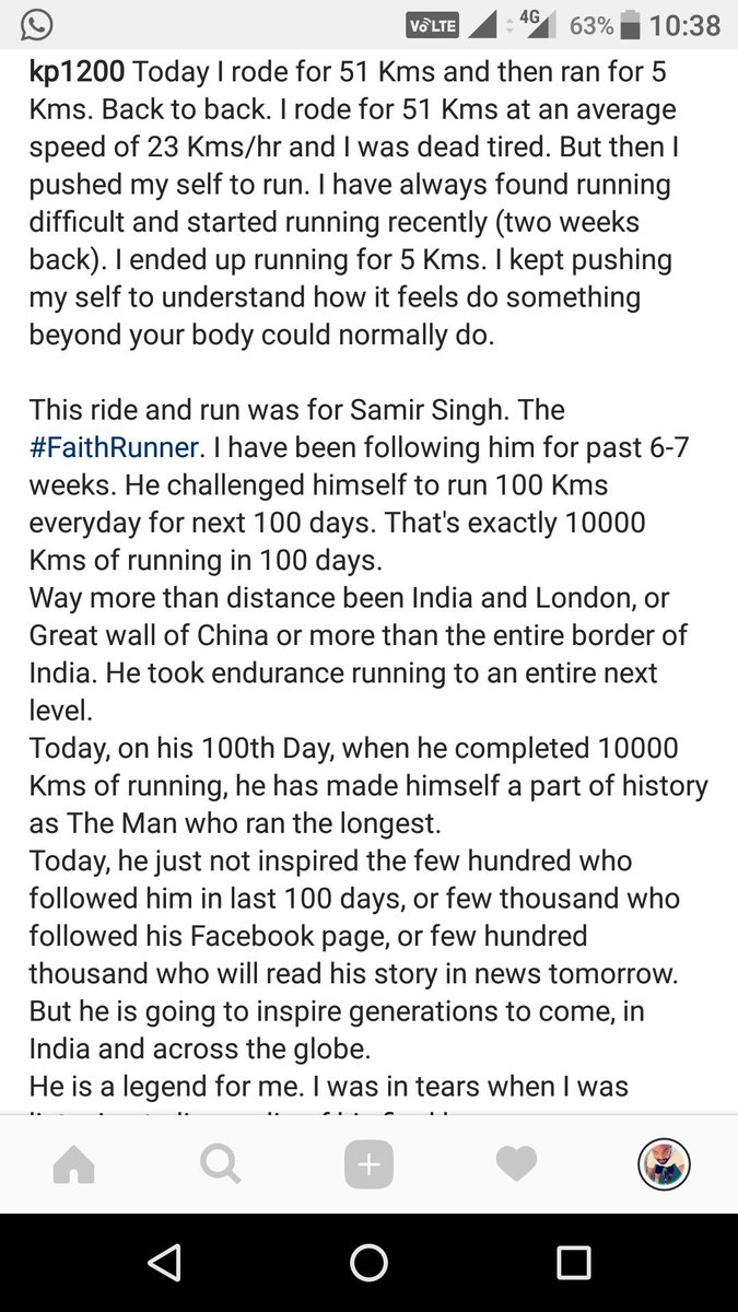 kp1200's tweet photo. Something I wrote for Samir Singh yesterday. #FaithRunner https://t.co/bAPXhqJY5s