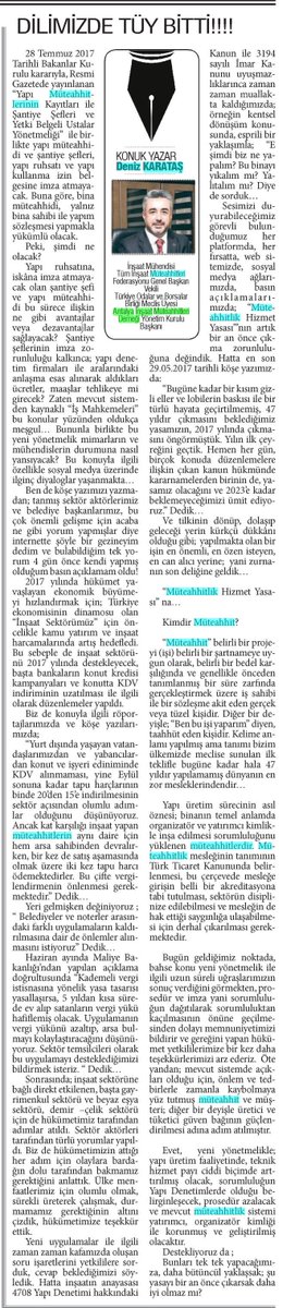 Deniz KARATAŞ (@denizkaratas07) on Twitter photo Son Haber Gazetesi'nde Bugün Çıkan Köşe Yazımız...
<a href="/sonhaber/">Son Haber</a> <a href="/eyupkocak/">Eyüp Koçak</a> @TellioluTahir <a href="/TRimkon/">İMKON</a> <a href="/DavutCetin_/">Davut Çetin</a> <a href="/antalyatso/">Antalya TSO</a> Son Haber Gazetesi'nde Bugün Çıkan Köşe Yazımız...
<a href="/sonhaber/">Son Haber</a> <a href="/eyupkocak/">Eyüp Koçak</a> @TellioluTahir <a href="/TRimkon/">İMKON</a> <a href="/DavutCetin_/">Davut Çetin</a> <a href="/antalyatso/">Antalya TSO</a>