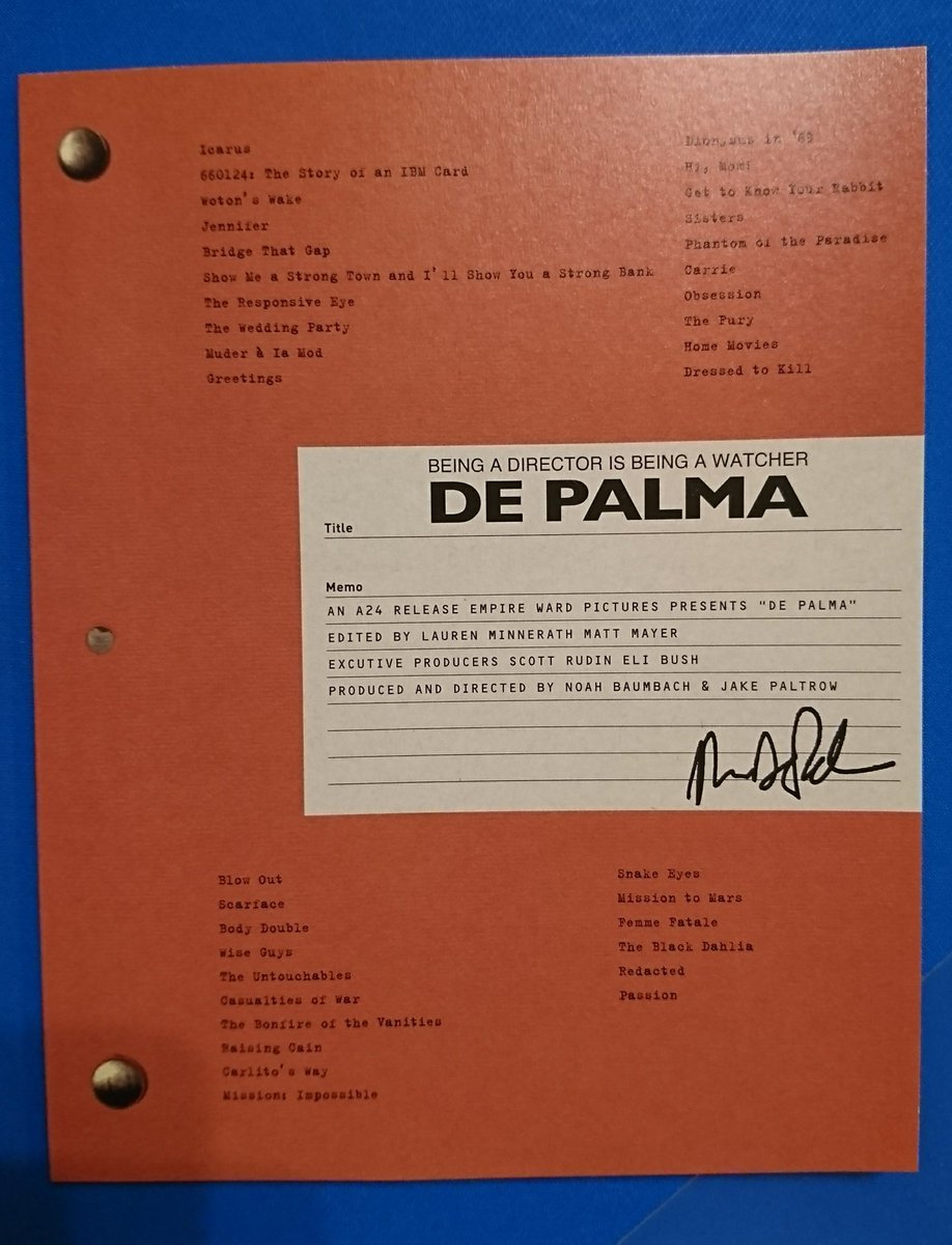 Helenayume デ パルマ 面白かった パンフレットの装丁もお洒落で内容充実 昔 深夜の読売テレビ シネマだいすき で ファントム オブ パラダイス 見た 展開の速さ 映像の美しさ 夢中になった キャリー コリンズ先生の ベティ バックリー