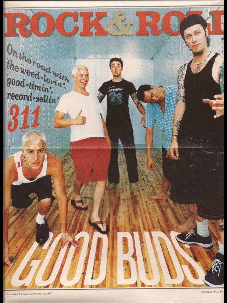 JasonKline47's tweet photo. That time @RollingStone did a feature on @311. Only one to my knowledge? @NickHexum @pnut #goodbuds https://t.co/xr6sWVWRNL