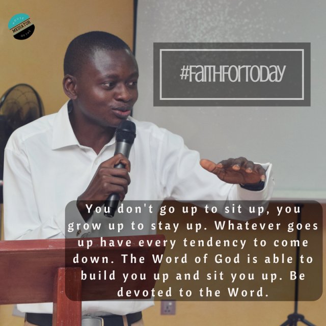 NOTaiwo's tweet photo. #FaithForToday: You don't go up to sit up. You grow up to stay up.
#NOTaiwo
#Faith
#Study https://t.co/k8myviopsj