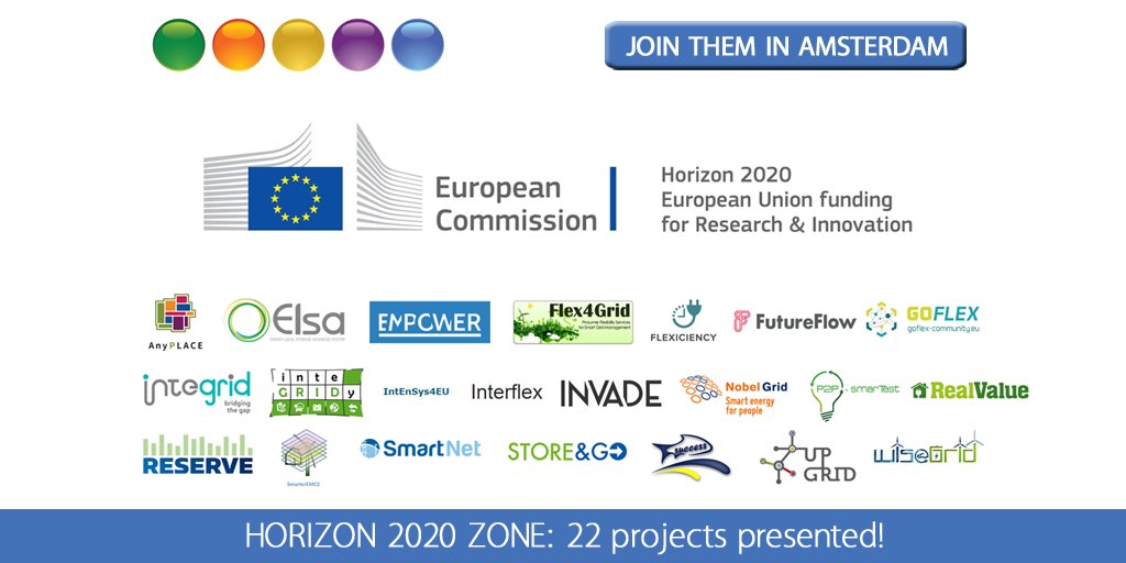Enlit_Europe's tweet photo. .@H2020Projects Zone during #EUW17 will showcase 22 @EU_Commission funded #Energy projects - you can't miss it! https://t.co/seDUnGhedM https://t.co/R3mS8wSPNE