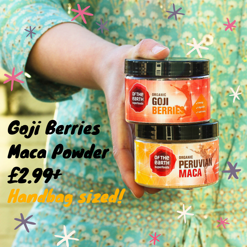 How convenient are our small size jars? Perfect to have your favourite superfoods everywhere! 😊 All organic, RRP from £2.99 #energiseforlife