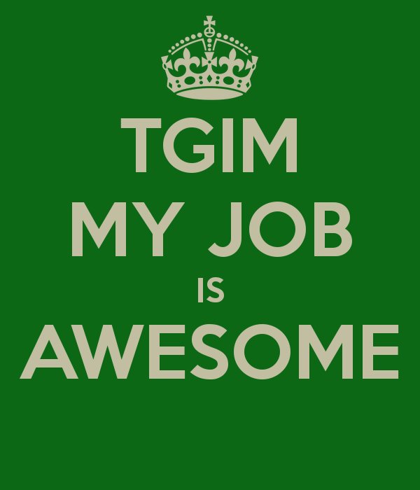 Thank God it's #Monday! Who loves their #job and is ready for a great week? #TGIM #MondayMotivation #LoveMyJob #MyJobIsAwesome