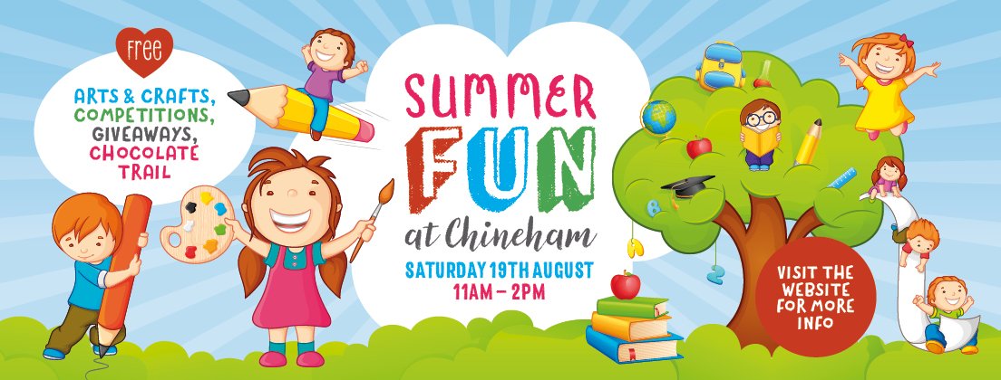 Join us at our Summer Fun event Sat 19th Aug, 11am-2pm for fun for all the family: bit.ly/2vwb53c #Basingstoke #ChinehamCommunity