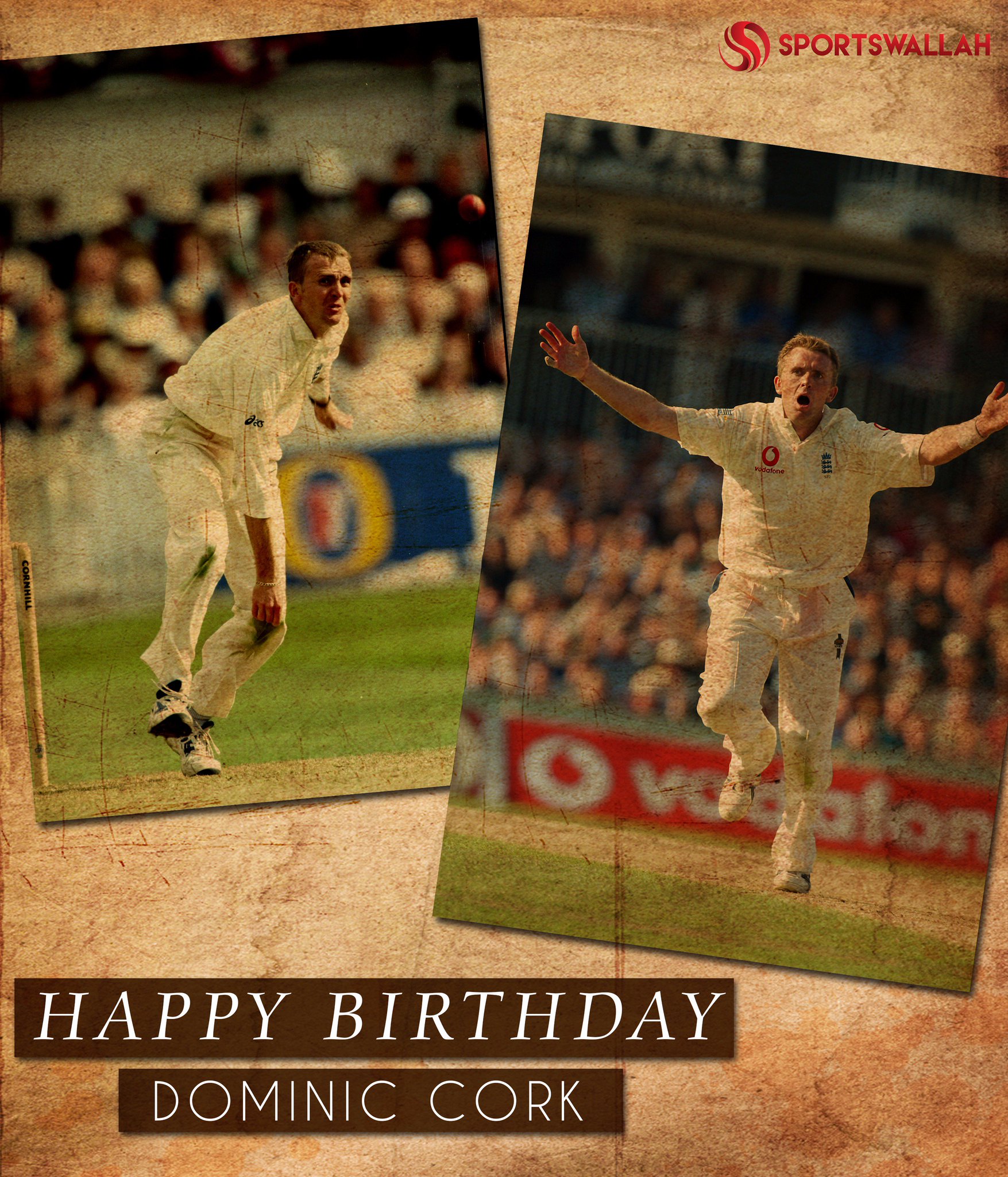 131 wickets in 37 Tests, 41 wickets from 32 ODIs. Happy Birthday to former England fast bowler, Dominic Cork 