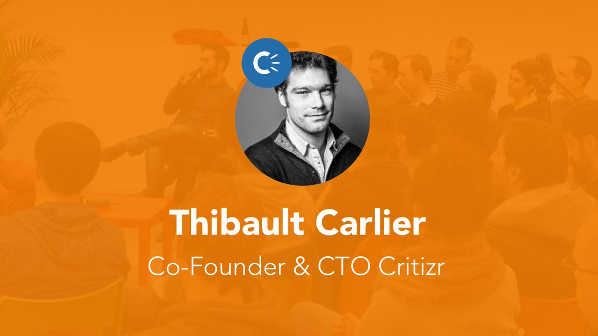 Apéro talk avec <a href="/carliert/">Thibaut Carlier</a> CTO <a href="/Critizr/">critizr</a> 🎉🚀💪 Inscription bit.ly/2wlMNa2 <a href="/euratechnologie/">EuraTechnologies</a> <a href="/LilleFrenchTech/">FrenchTechLille_Backup</a> #learntocode #meetup