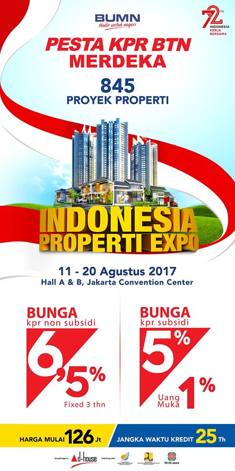 BalaiSidangJCC's tweet photo. Jangan lewatkan kesempatan terbaik memiliki hunian idaman, hanya di Indonesia Properti Expo 11-20 Agustus 2017 https://t.co/PVEb9Oovy9