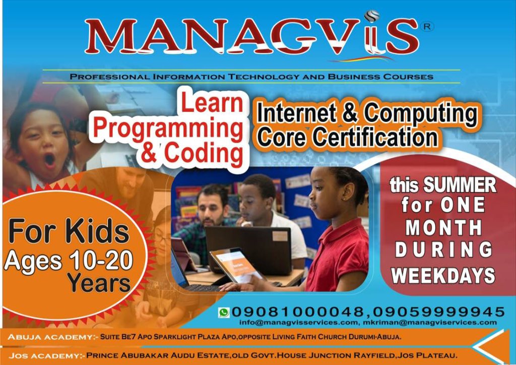 managvis's tweet image. Registration is currently ongoing... Engage your kids this summer #CodingIsTheFuture