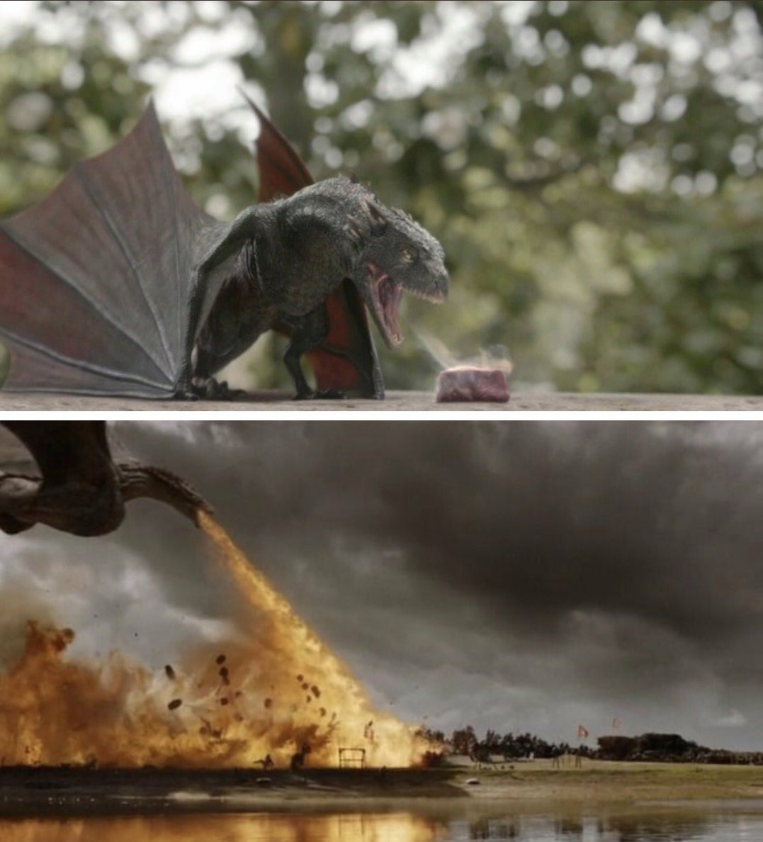 Its_salvation's tweet photo. #GameOfThrones Sweetest  little badass dragon ever. 🤗 https://t.co/0YLbi5lYb8