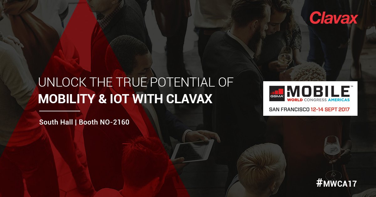 Clavax's tweet photo. Meet our IT experts to discuss all your #mobility requirements &amp; transform your #app idea into reality.  https://t.co/hxNJOYXhjS
#MWC17 #IoT https://t.co/xll9g4ftDh