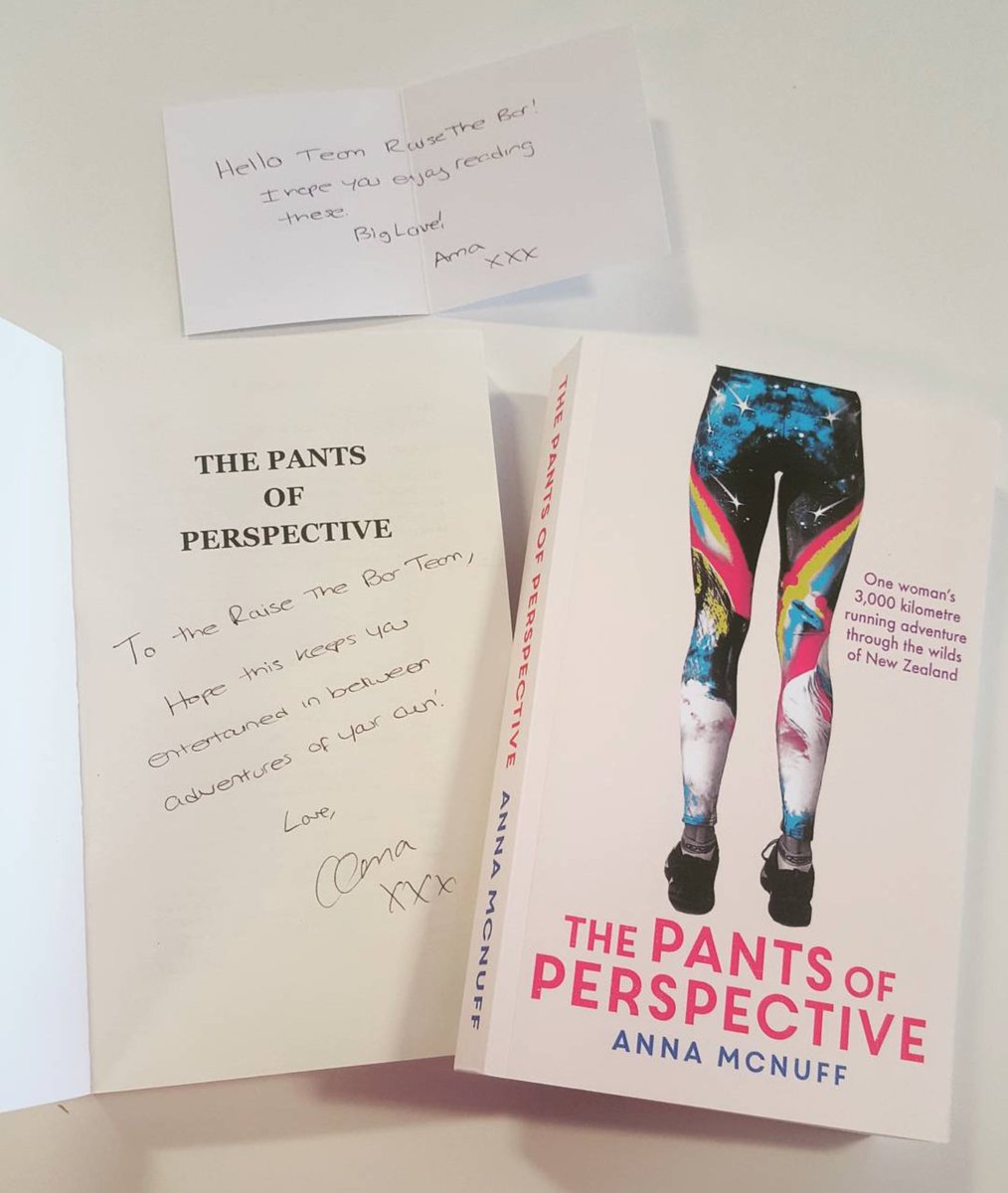 raisethebar_'s tweet photo. 📚They've arrived! Thanks @AnnaMcNuff, we can't wait to read about your journey! #adventure #ThePantsofPerspective https://t.co/mbuhiY3GA4