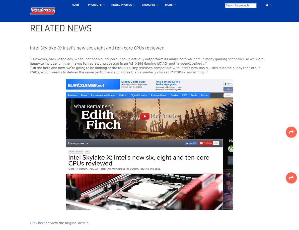 PCExpressPH's tweet image. Trending News!!!
Intel Skylake-X: Intel&apos;s new six, eight and ten-core CPUs reviewed
news.pcx.com.ph/40423/3650388/…