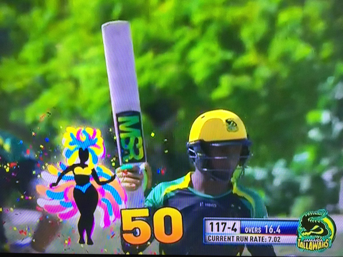 Man of the Matc for Jamaica Tallawahs with 60 in yesterdays game - Andre McCarthy