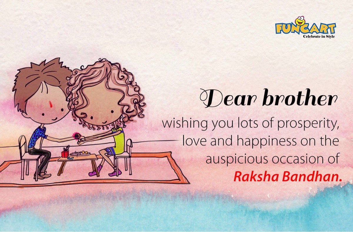 funcartstore's tweet photo. Funcart wishes you Happy Rakhi!!!
#RakshaBandhan #Funcart  #HappyRakshaBandhan #Rakhi https://t.co/VGo6HBEOrS