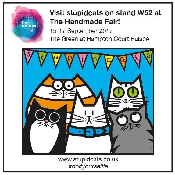 idrawstupidcats's tweet photo. Dave &amp; the gang are excited about @KirstieMAllsopp @HandmadeFair next month - look, they made some bunting &amp; took a #doityourselfie! 😸 https://t.co/jAkKuv2Oez