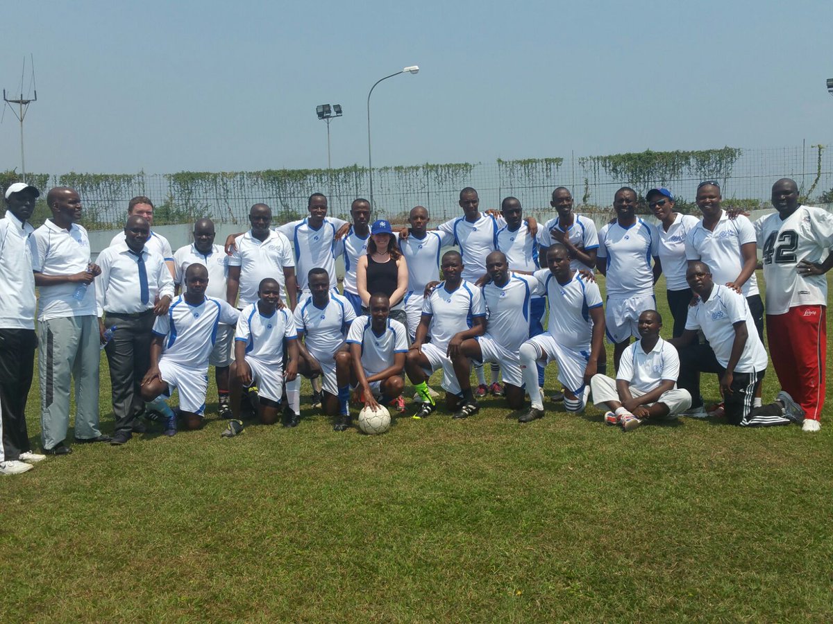 Teambuilding &amp; strengthening partnership <a href="/IOMBurundi/">IOM Burundi 🇺🇳</a> &amp; #usembassyburundi in honor of CoM's Farewell Sports Day with 1st soccer match 3-2 IOM