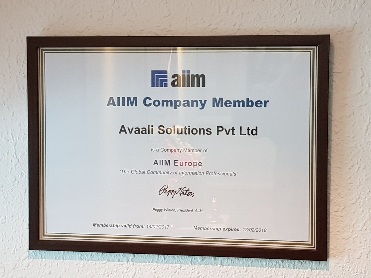IIMStuff's tweet photo. I felt completely at home @AvaaliSolutions in #Bengaluru when I saw this on the wall in the reception area #AIIMIntl #aiimtribe https://t.co/YhzZp76kbT