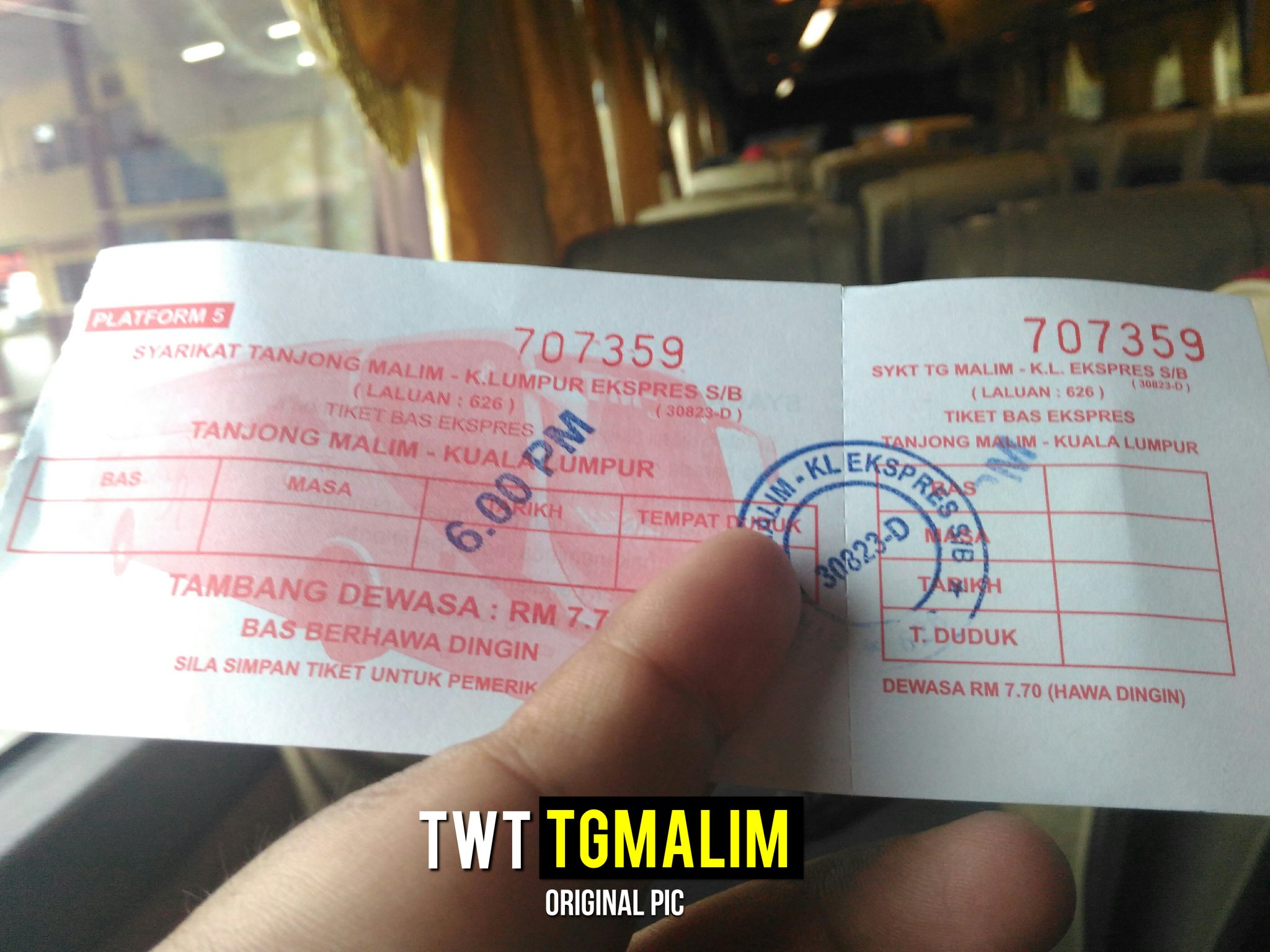 harga tiket bas 2017