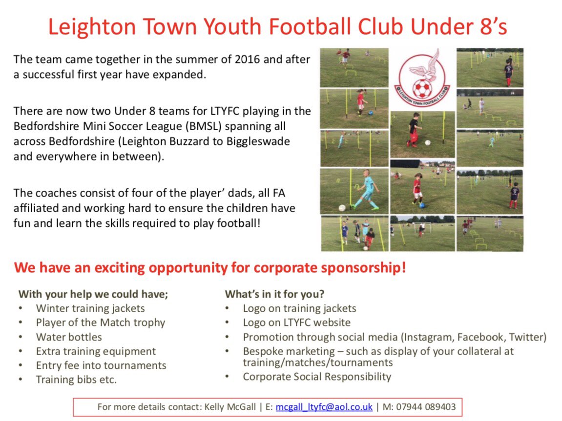 McGallKelly's tweet photo. @LTYFCU8 are looking for local sponsorship! Come join the team! #COYLT #LTYFC https://t.co/7wCfq374oq