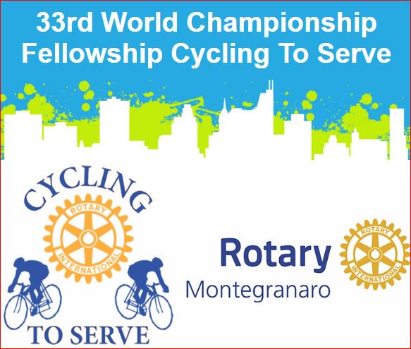RotaryD2090's tweet photo. 33rd World Championship Fellowship Cycling To Serve organizzato da Rotary Montegranaro 8-9-10 settembre 2017. visita https://t.co/NQXir6VifK https://t.co/TGvvJ3aphJ