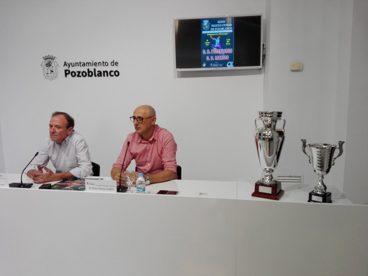 javierm26205999's tweet photo. Presentado el XXXIV Trofeo Ciudad de Pozoblanco y XV Memorial Juan M Sepúlveda a disputar el 09/08 entre @C_DPozoblanco y @MartosCD_EFM https://t.co/9ui8dCLqD2