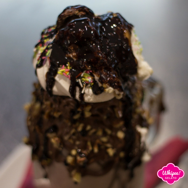 WhipeeGelato's tweet photo. Chocolate, chocolate and more chocolate! Our delicious freakshakes are waiting for you at Whipee! https://t.co/N86i3uVlpm