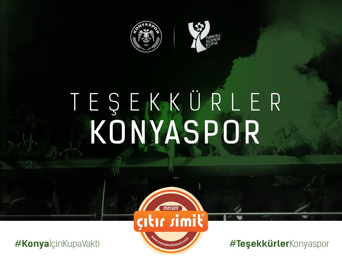 Şehrimize 2017 Turkcell #SüperKupa'yıda 
Getiren #KONYASPOR’la Gurur Duyuyoruz...