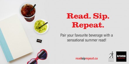 SimonSchusterCA's tweet image. #ReadSipRepeat: Don't miss your chance to enter our contest w/ @aromaespresso! Learn more: readsiprepeat.ca