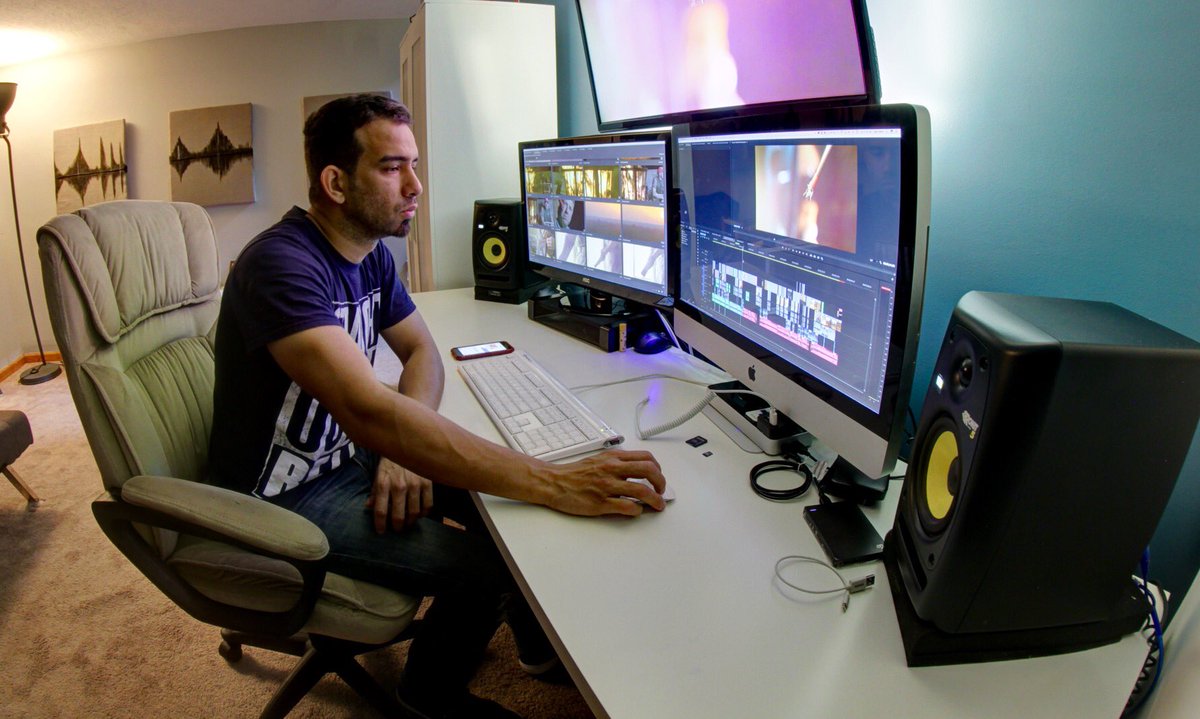 JoelEvansVideo's tweet photo. I never get tired of the editing process. 
#VideoMarketing #PostProduction #Editing #VideoProduction #JoelEvans #LetsDoThis https://t.co/12ayh1BZkA