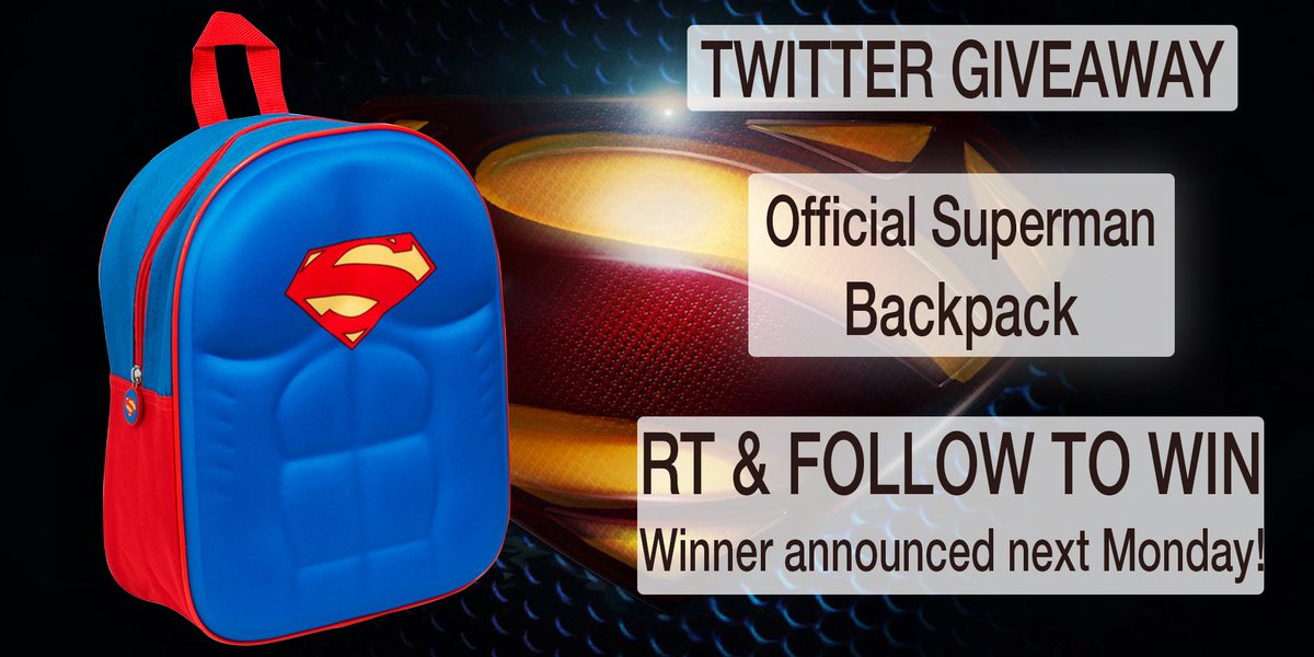 unitextiles's tweet photo. #Superman Backpack #Giveaway! #Follow &amp; RT to #win! Ends 14/8 #competition #MondayMotivation #prize #compers #free #prizes #contest #comics https://t.co/EPZsK1IWJm
