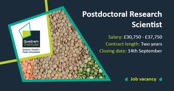 Postdoc position available on how food structure and biochemistry can impact on health quadram.ac.uk/vacancies/post…