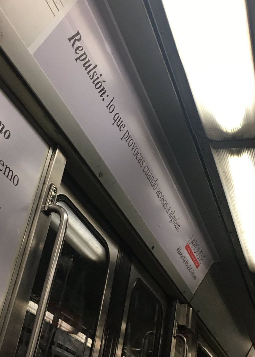 copano's tweet photo. Espectacular la campaña de Larousse (¡los diccionarios!) en Mexico, contra el acoso #AcosoNo #NoEsLoMismo https://t.co/9JwYqnw7TV