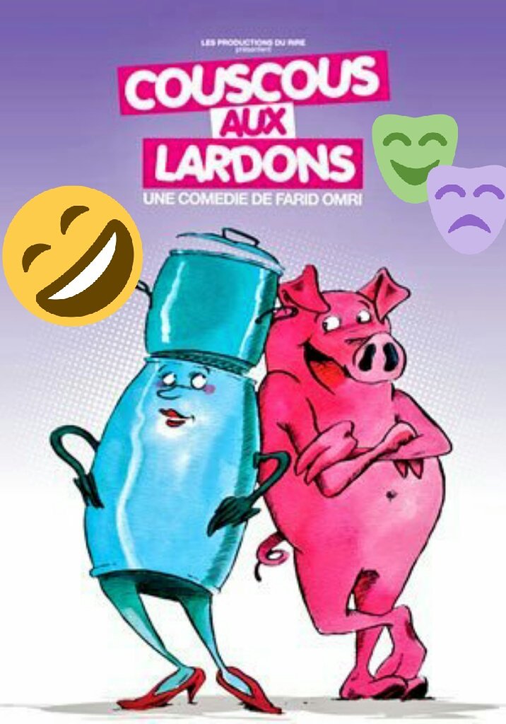 misstheatre75's tweet photo. "Couscous aux lardons" toujours à l'affiche @ théâtre montorgueil #RIPFarid https://t.co/smDx8h1FWN