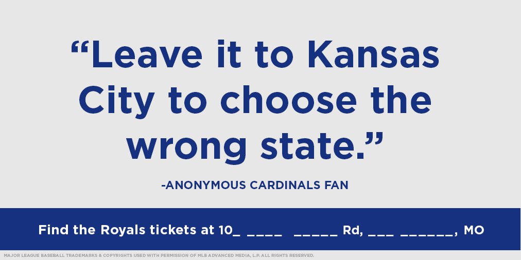 Phillips66Gas's tweet photo. How far are you willing to go for your team? 15 RT's get you clues for your chance to find @Royals tix for tonight's game. https://t.co/L32uT67qZx