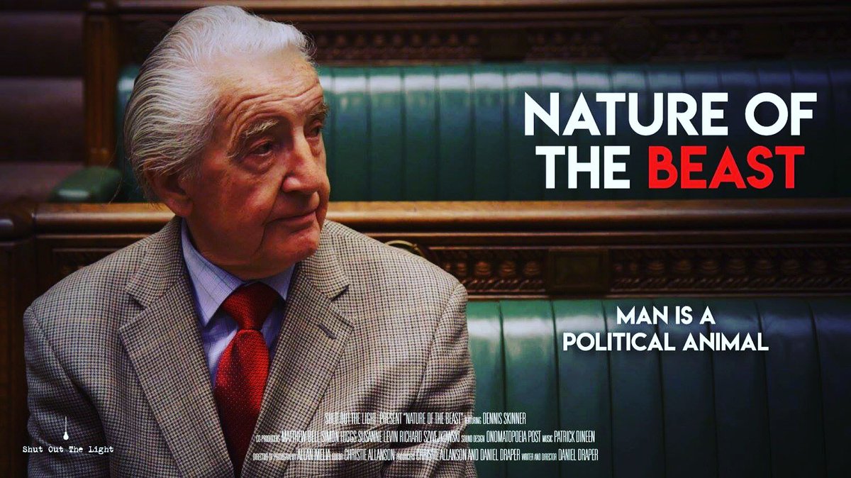 outlawyachtclub's tweet photo. Dennis Skinner: Nature of the Beast + film makers Q&amp;A. Part of @Scalarama film fest. Free entry. Sunday 10th Sept 5:30-8pm. #Dennisskinner https://t.co/GVMRF4lau0