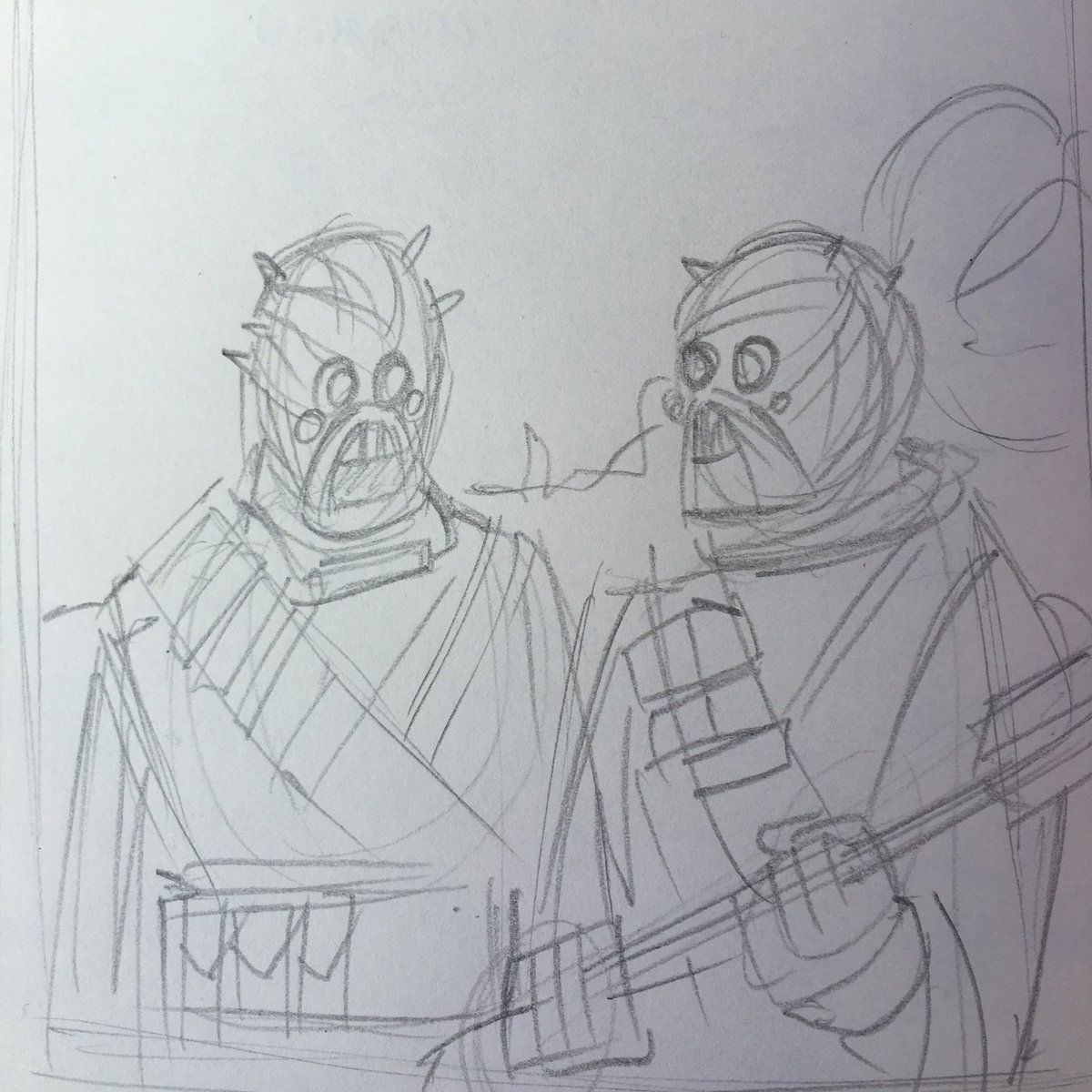 i_speak_nerd's tweet image. Guess the caption... #sandpeople #starwars #ispeaknerd #sketch