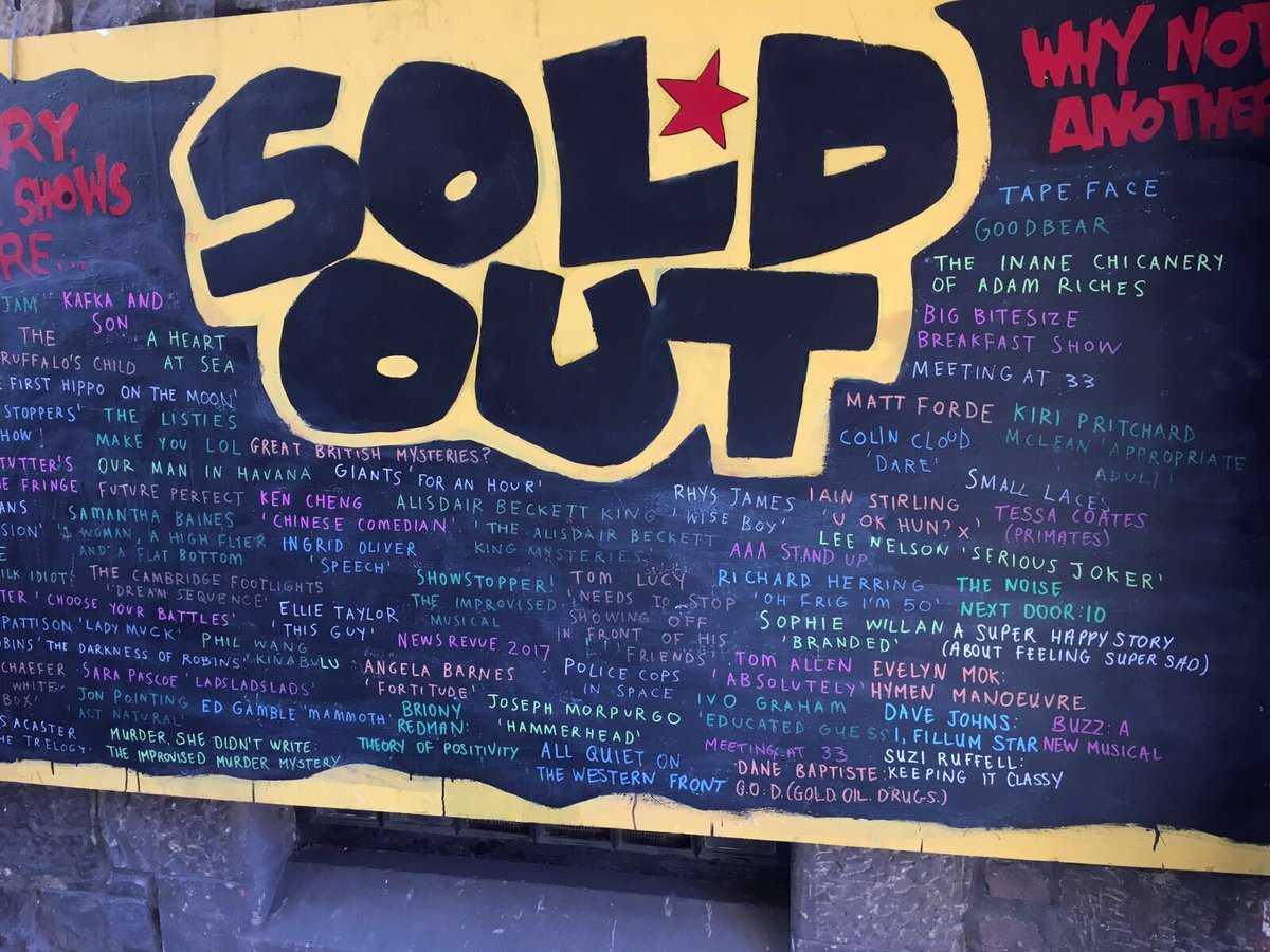 WeAreFatRascal's tweet photo. Today we SOLD OUT #BuzzMusical 💪🏻 Thank you so much 💘💘 Get your tickets for the rest of the run fast! #SellOut #edfringe @ThePleasance https://t.co/2GXKk19cYu