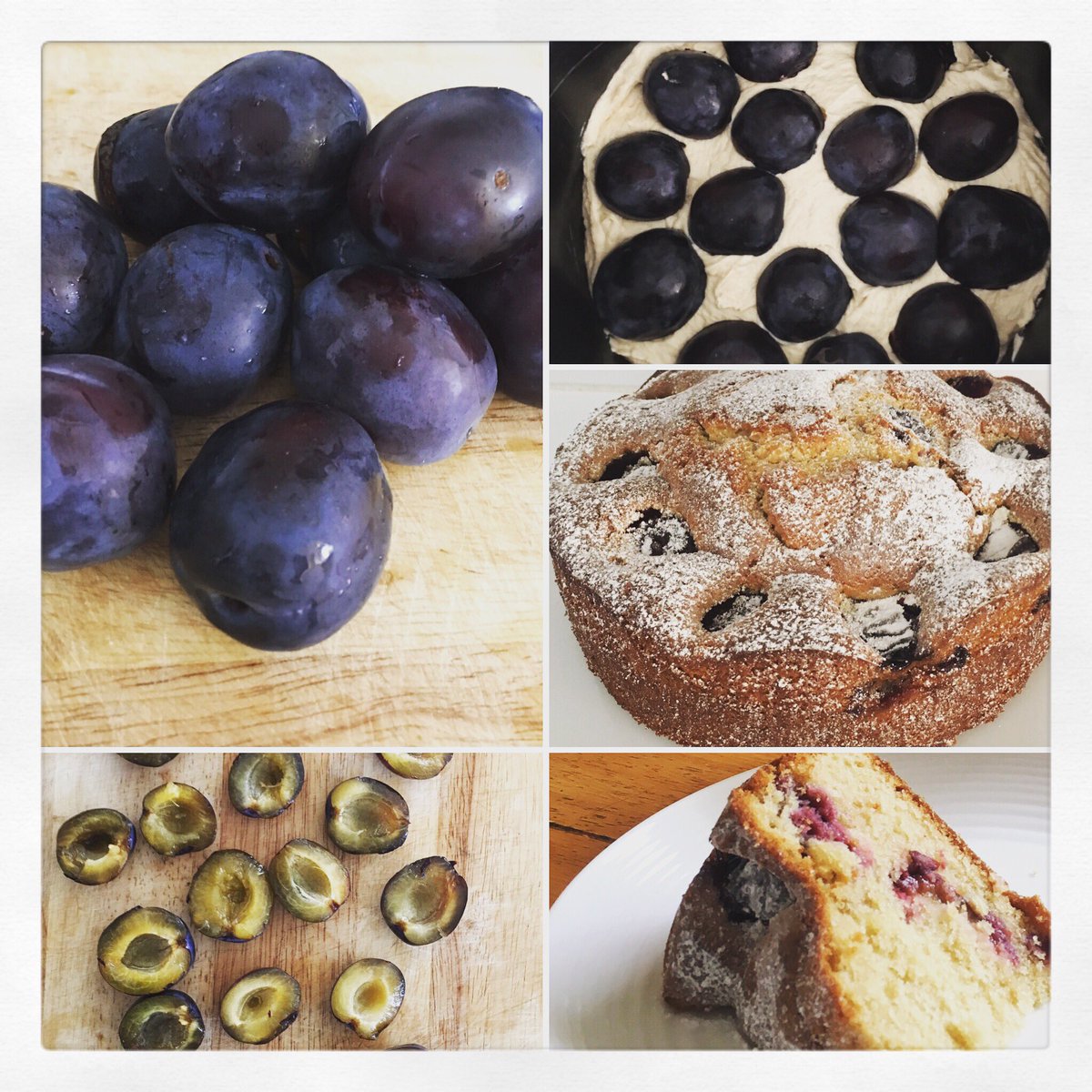 ReadytoRoast's tweet photo. Just been doing a bit of baking with my moms plums! https://t.co/gnxRUdRpFI