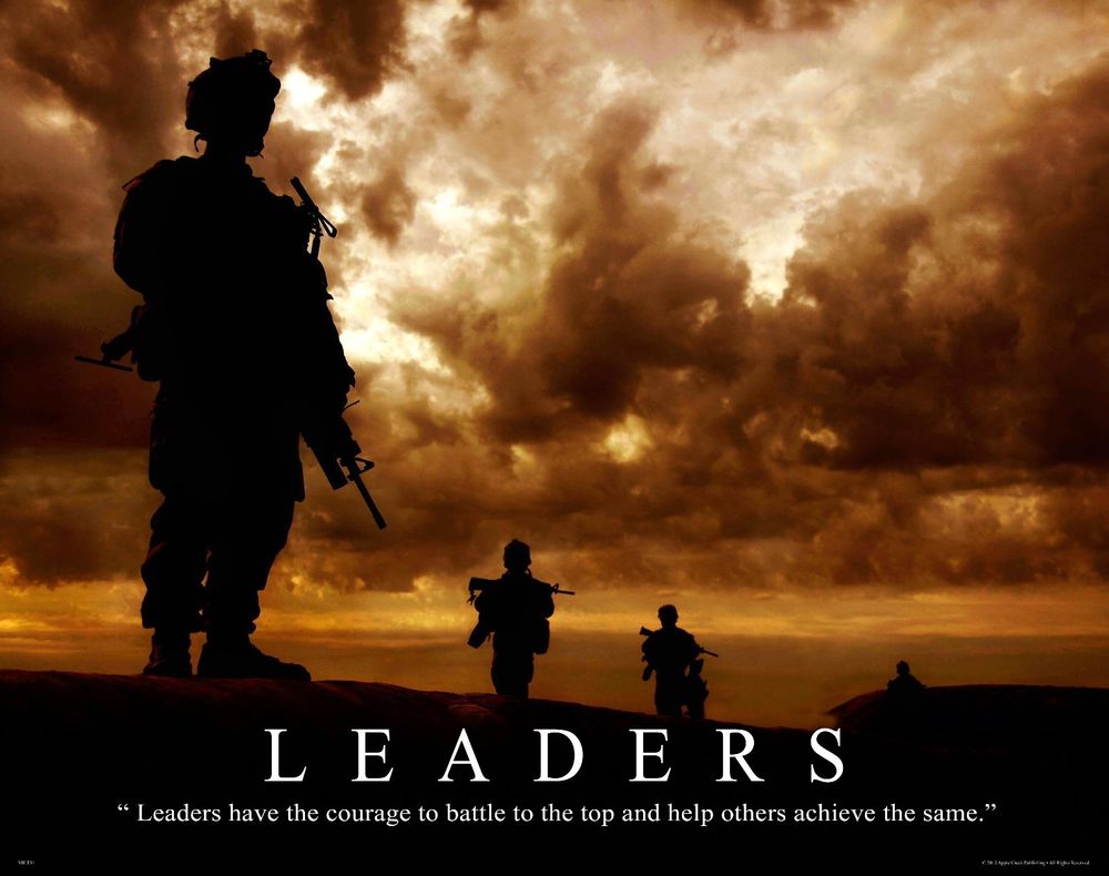 ArmyNavyShop's tweet photo. Be a #leader for those that depend on you! #MotivationMonday https://t.co/Tuu3AsRf8N